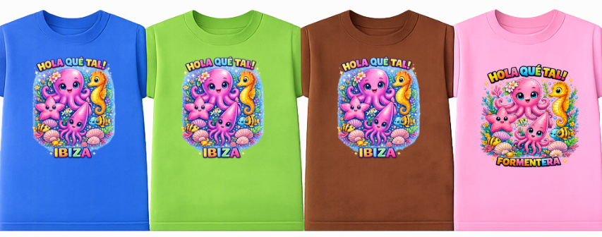 CAMISETA INFANTIL UNISEX "PULPO"