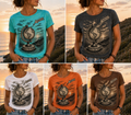 CAMISETA MUJER "BOLA DEL MUNDO"