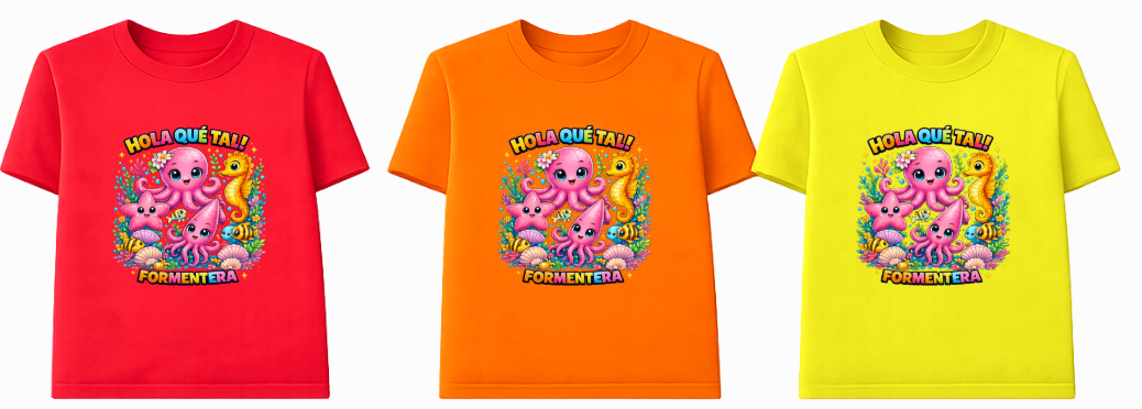 CAMISETA INFANTIL UNISEX "PULPO"