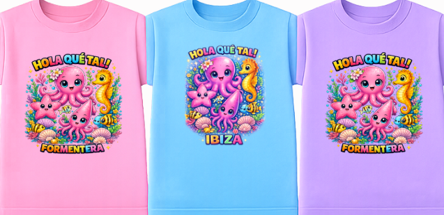 CAMISETA INFANTIL UNISEX "PULPO"