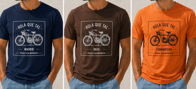 CAMISETA HOMBRE "OFICIAL CLUB MOTORCICLE"