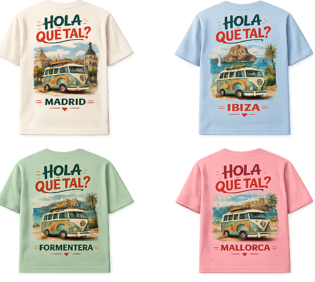 CAMISETA UNISEX INFANTIL "CLASSIC HIPPIE VAN"