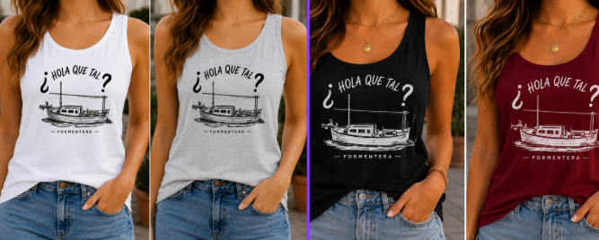 CAMISETA MUJER "BARCA LLAUT"