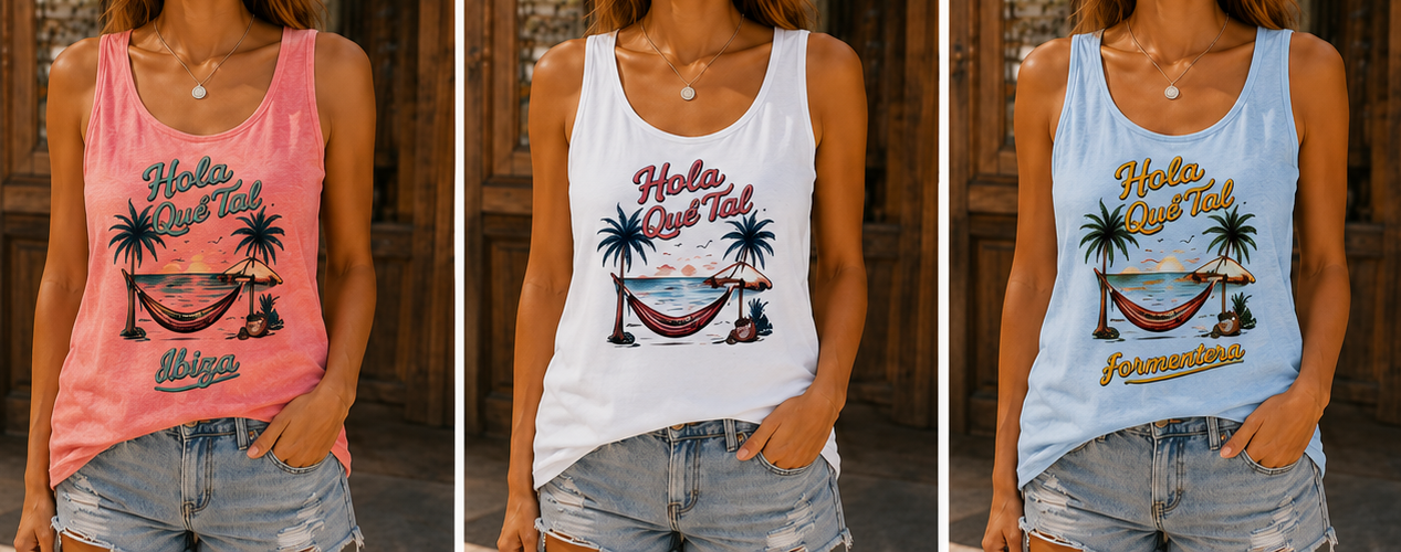 CAMISETA MUJER "CHILL,RELAX AND BEACH"