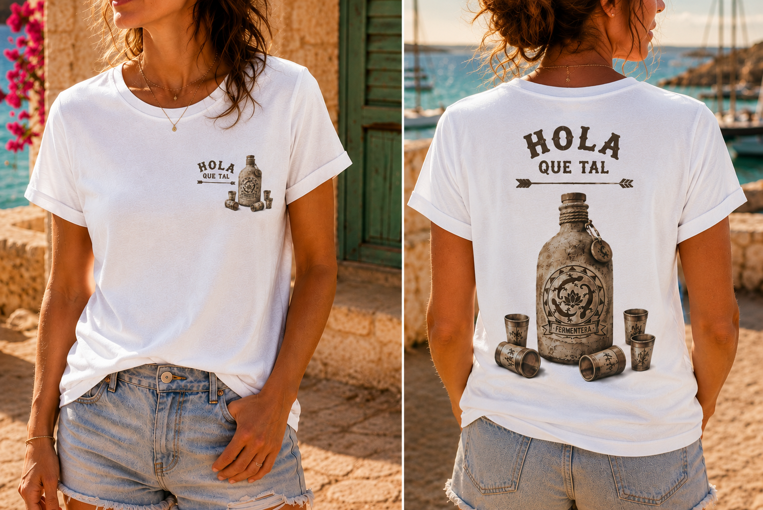 CAMISETA MUJER "BOTELLA MISTERIOSA"