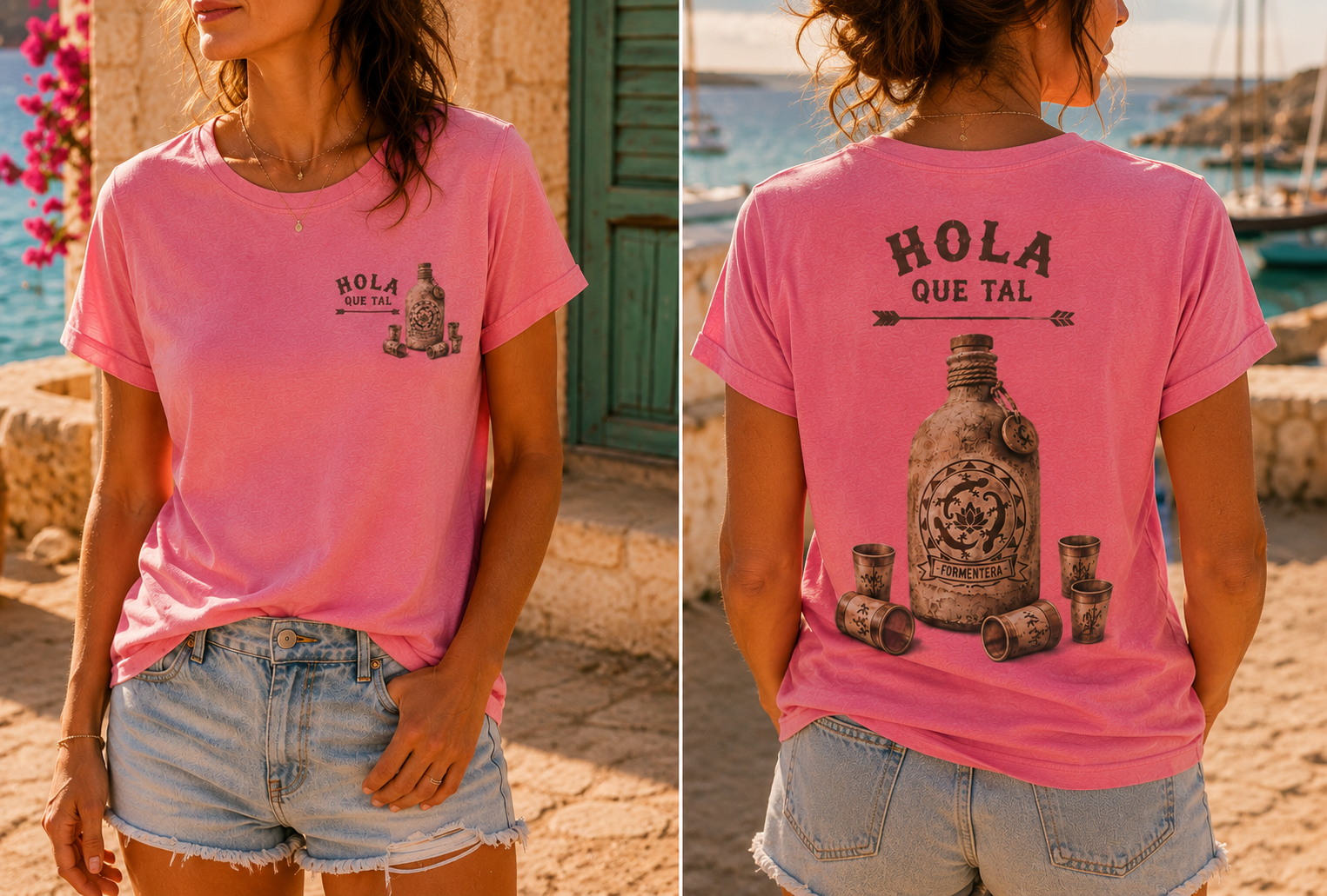 CAMISETA MUJER "BOTELLA MISTERIOSA"