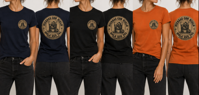 WOMEN'S T-SHIRT "HERBS WITH ICE"