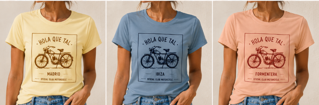 CAMISETA DE MANGA CORTA "OFICIAL CLUB MOTORCICLE"