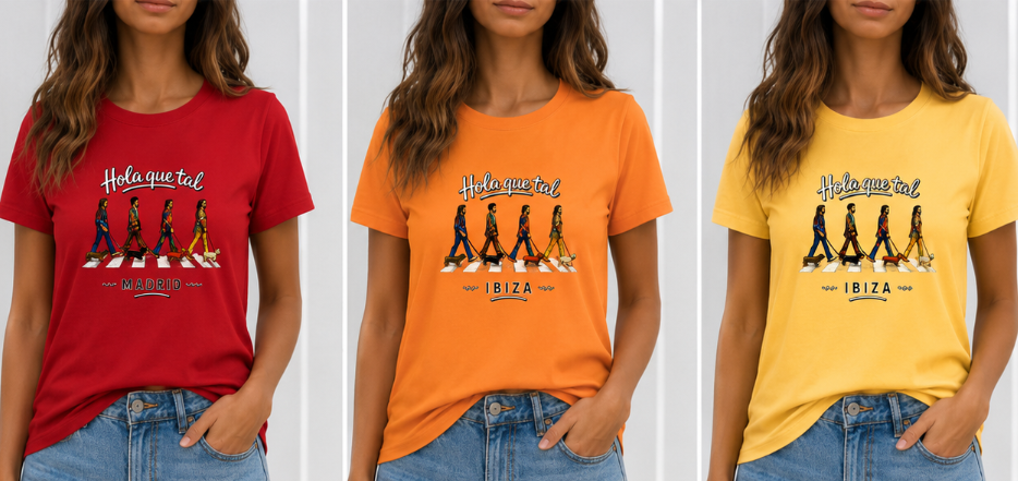 CAMISETA MUJER EDICION ESPECIAL "THE BEATLES"