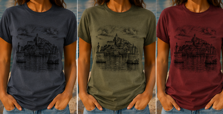 WOMEN'S T-SHIRT "PORT OF IBIZA"
