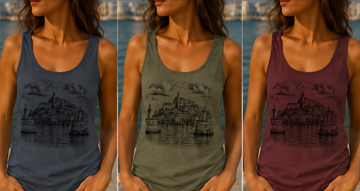 WOMEN'S T-SHIRT "PORT OF IBIZA"