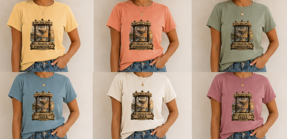 WOMEN'S T-SHIRT "TIME NEVER PASSES"