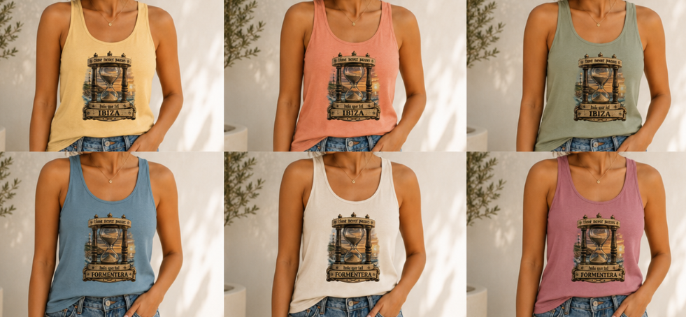 CAMISETA MUJER "TIME NEVER PASSES"