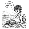 CAMISETA INFANTIL UNISEX "TORTUGA"