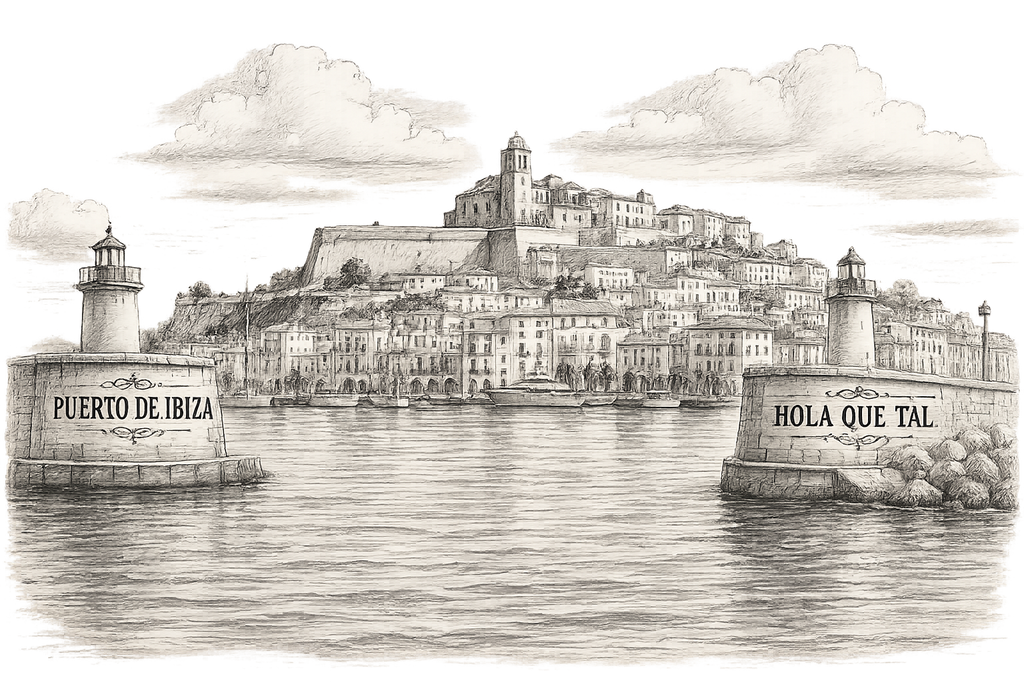 WOMEN'S T-SHIRT "PORT OF IBIZA"
