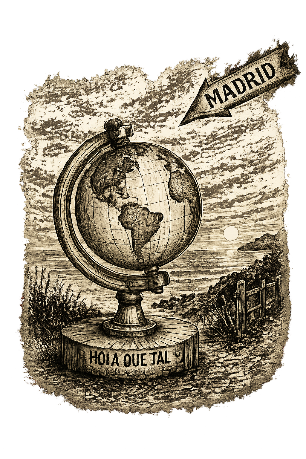 WOMEN'S T-SHIRT "WORLD MAP"
