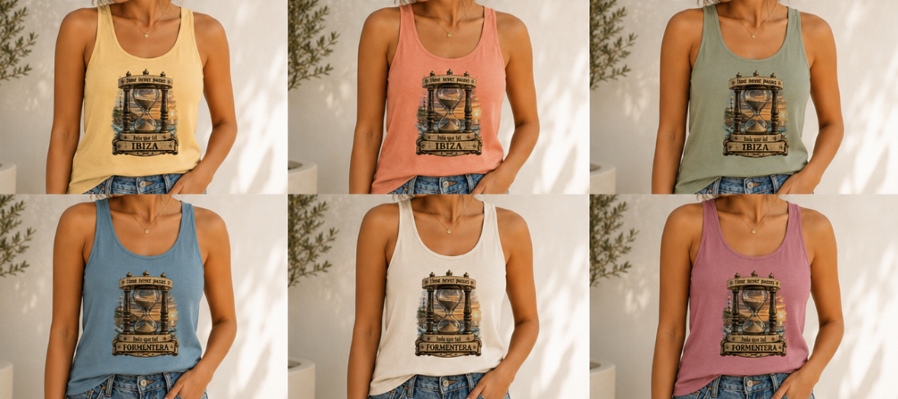 WOMEN'S T-SHIRT "TIME NEVER PASSES"