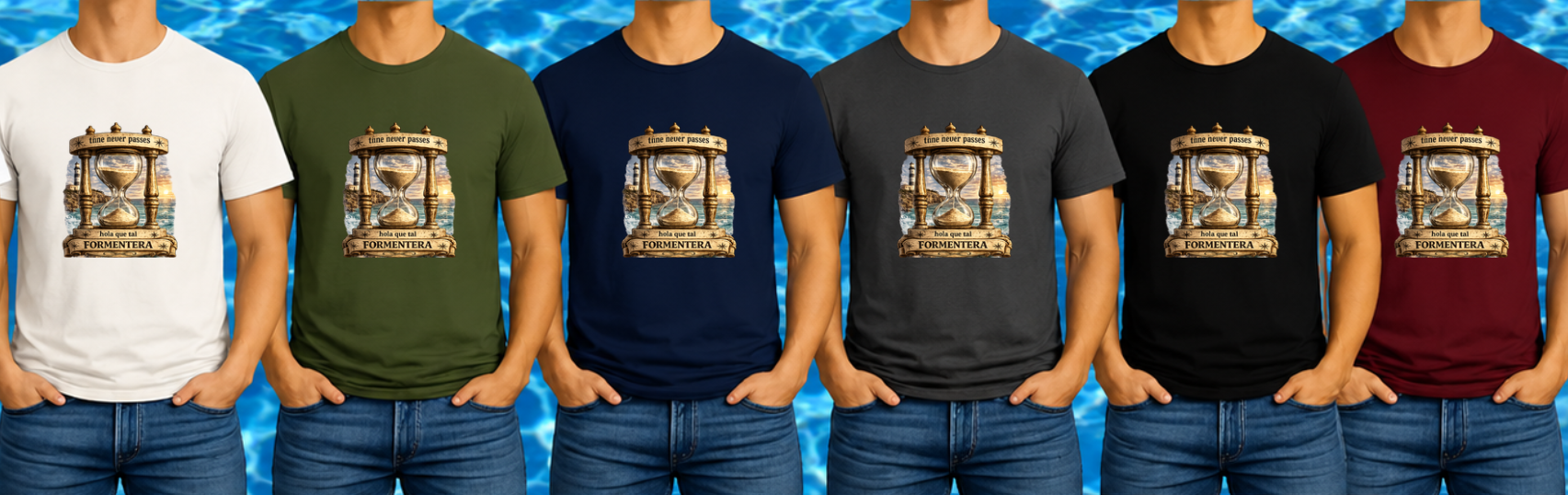 CAMISETA HOMBRE "TIME NEVER PASSES"
